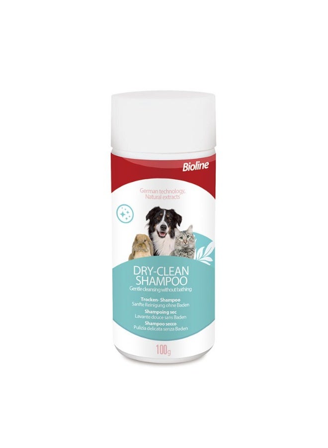 بايولاين شامبو التنظيف الجاف للحيوانات بدون ماء معطر ومنعش 100 جم - Image 1